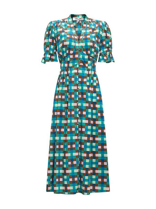 Womens Erica Geometric Midi-Dress Product Image