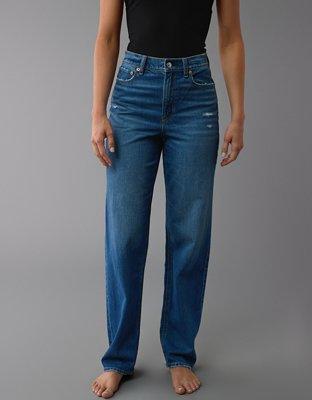 AE Strigid Super High-Waisted Baggy Straight Jean product image