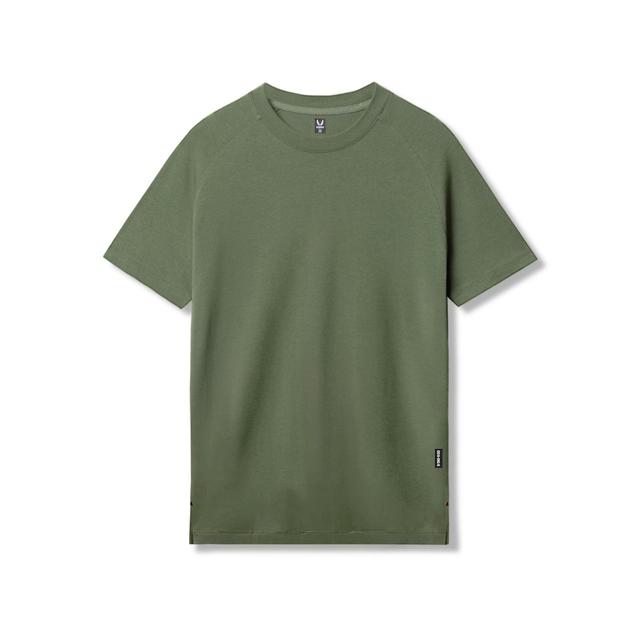 0919. Supima® Fitted Tee - Olive Product Image