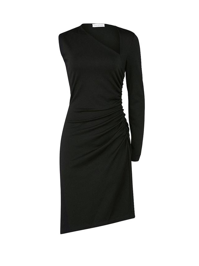 Womens Skyler Ruched Asymmetric Cocktail Dress Product Image