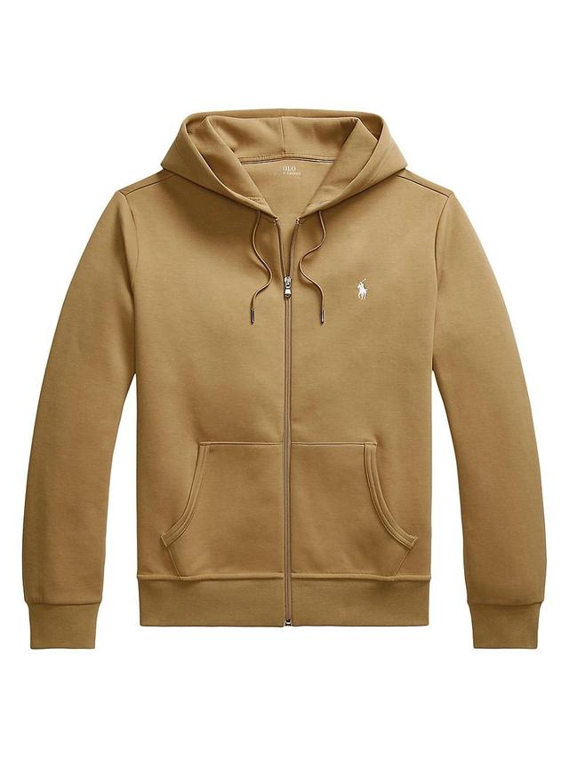 Mens Double-Knit Cotton-Blend Full-Zip Hoodie Product Image