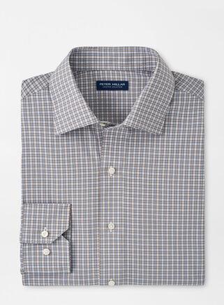 Peter Millar Mens Wicklow Performance Poplin Sport Shirt | Color: Tawny | Size: L Product Image