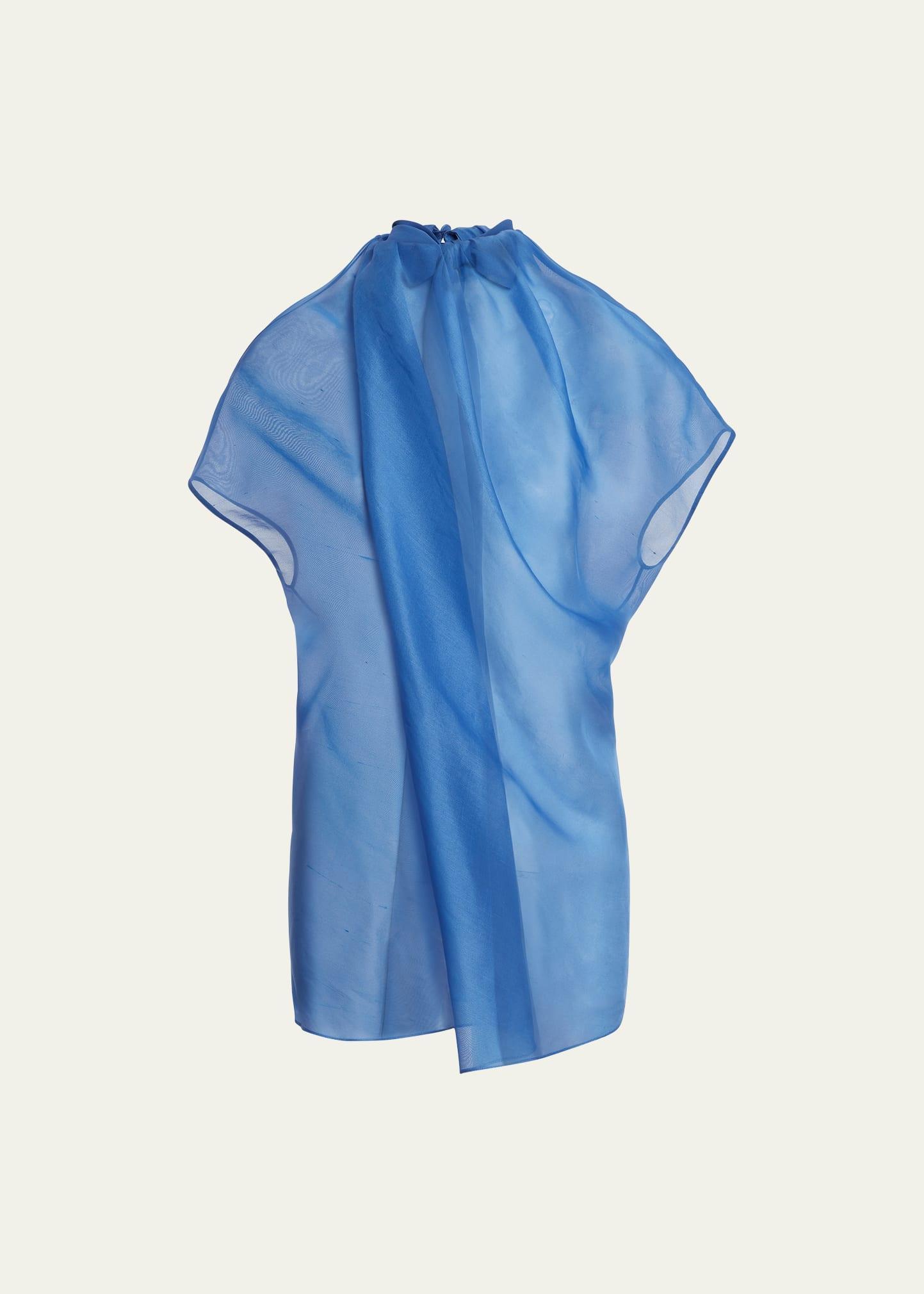 Womens Kass Draped Silk Blouse Product Image