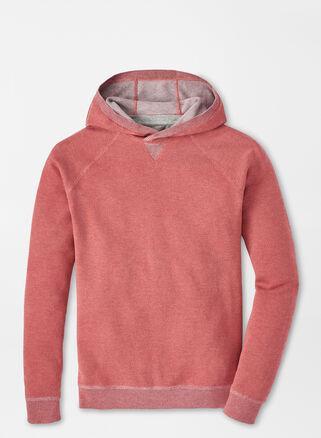 Peter Millar Mens Hartford Hoodie Sweater | Color: Clay Rose | Size: XL Product Image