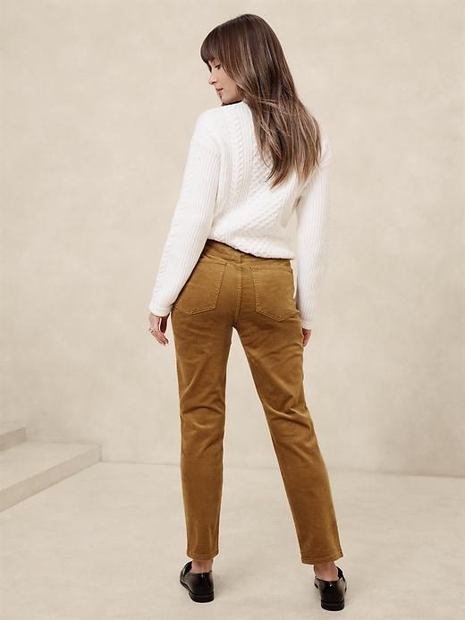 High-Rise Slim Corduroy Pant Product Image