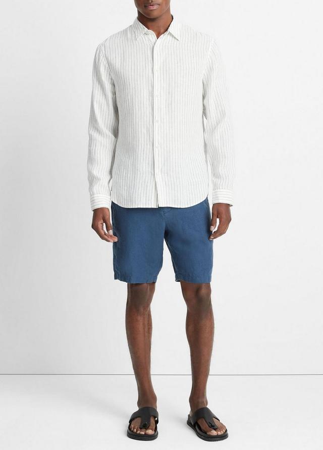 Bayside Stripe Linen Long-Sleeve Shirt Product Image