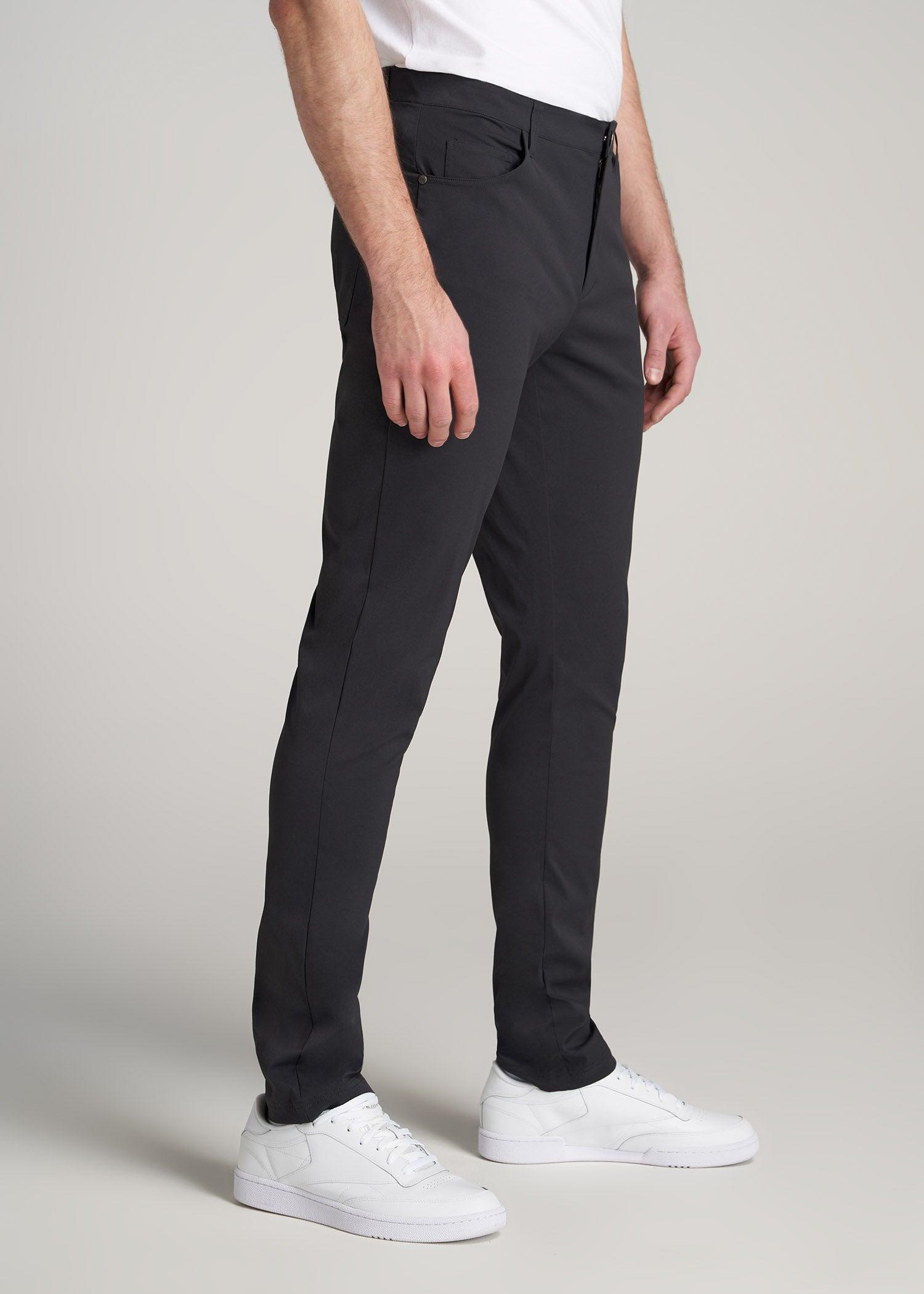 Traveler Pants for Tall Men in Black Product Image