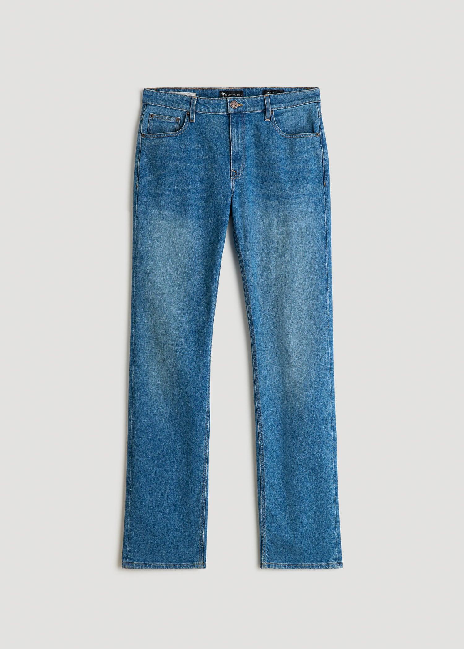 Americana Collection J1 Straight Fit Jeans For Tall Men in Sail Blue Product Image