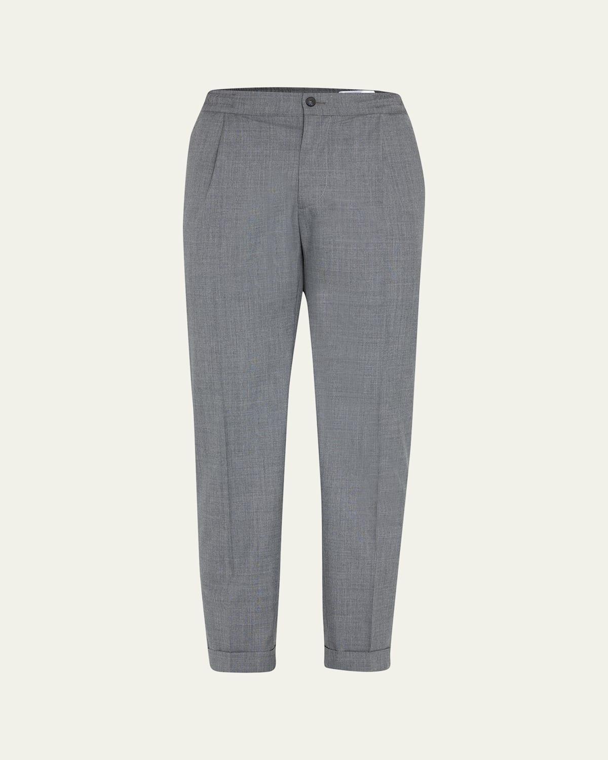 Mens Sasha Wool Pleated Pants product image