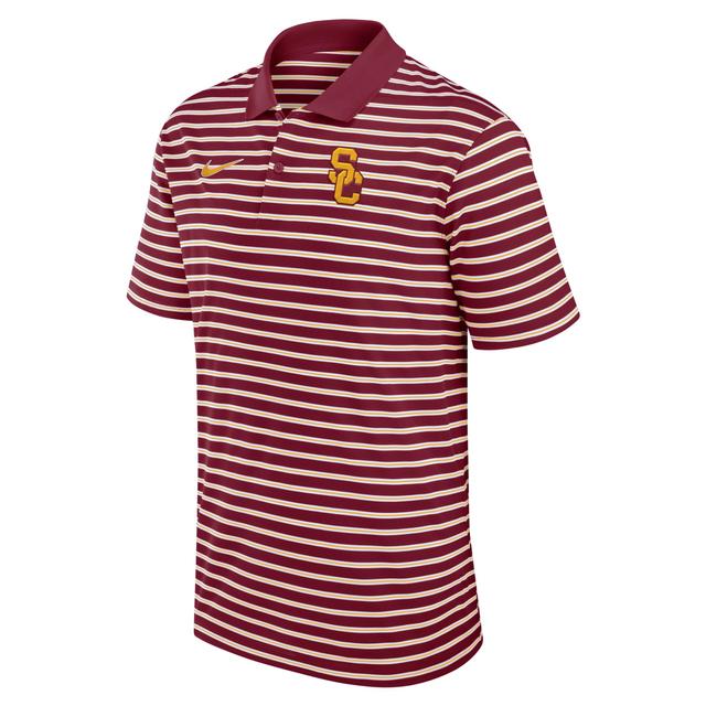 USC Trojans Primetime Victory Striped Nike Mens Dri-FIT College Polo Product Image