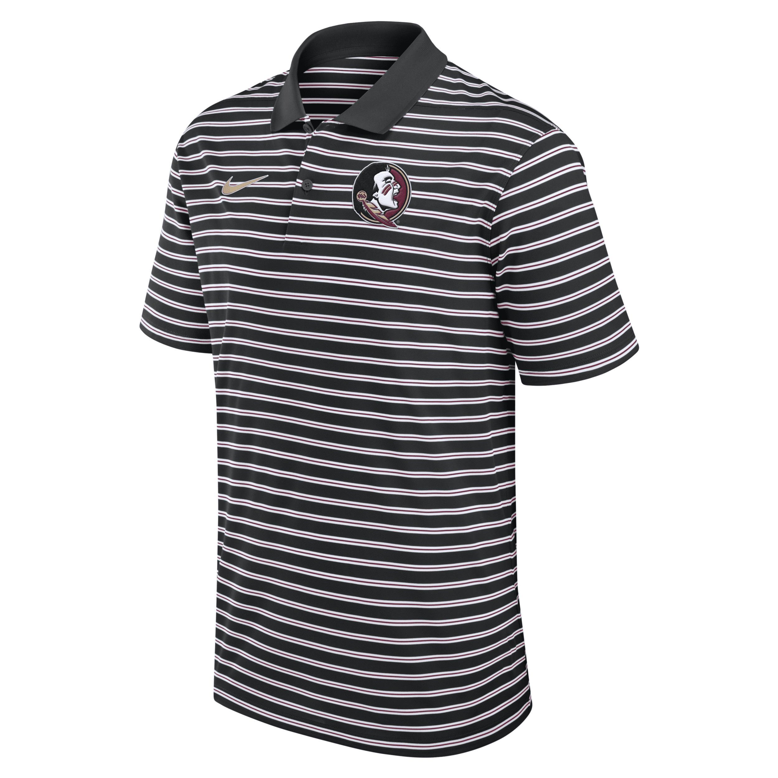 Ohio State Buckeyes Primetime Victory Striped Nike Men's Dri-FIT College Polo Product Image