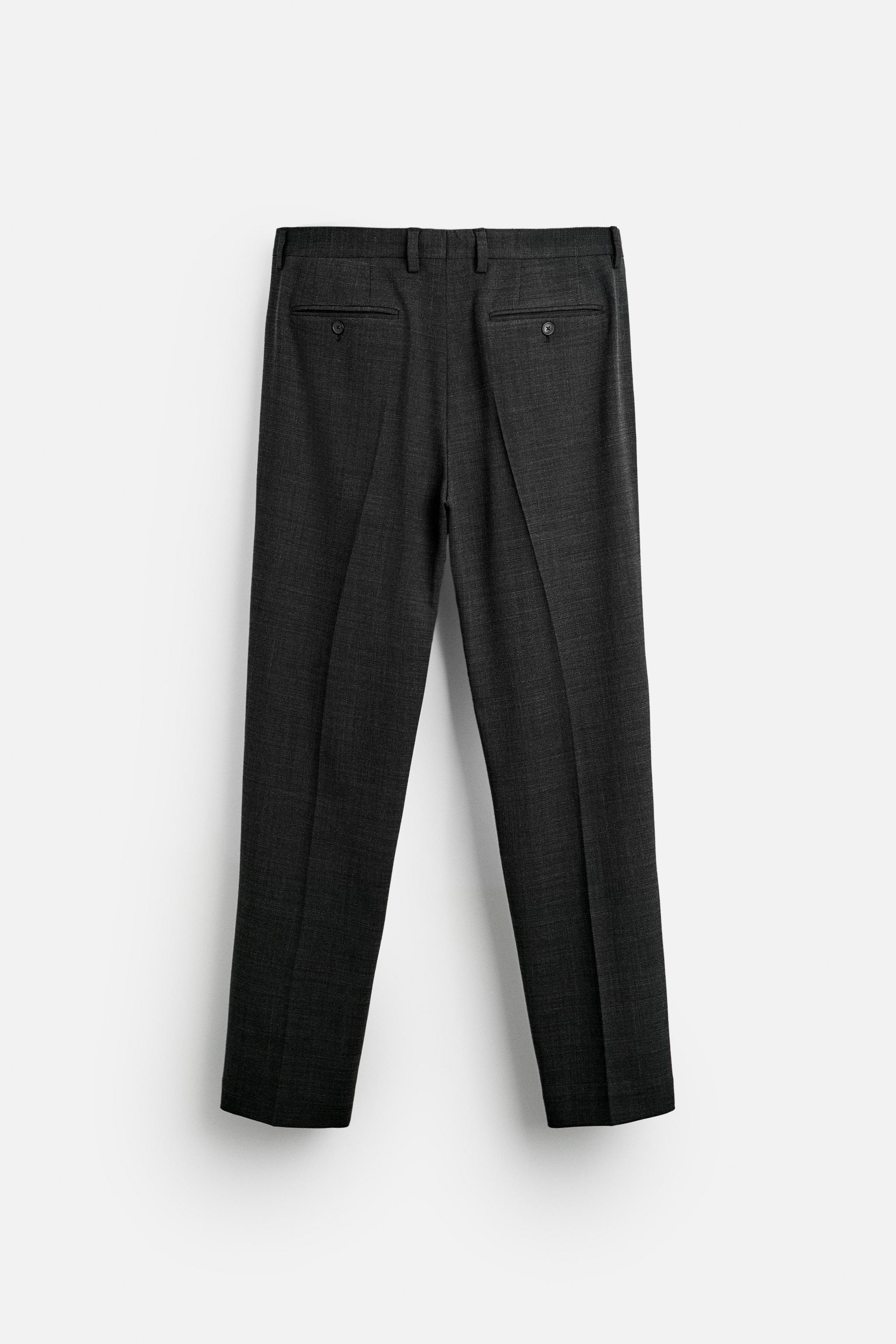 TEXTURED SUIT PANTS Product Image