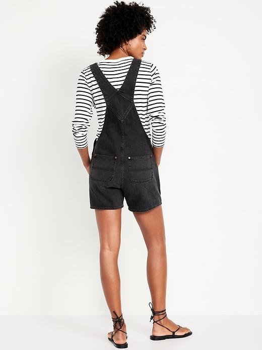 Slouchy Jean Shortalls -- 3.5-inch inseam Product Image