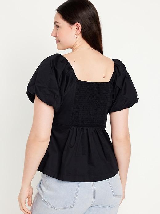 Waist-Defined V-Neck Top Product Image