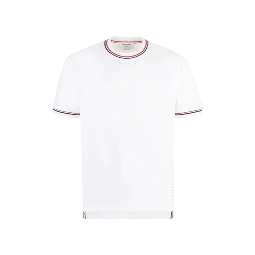 Cotton Crew-neck T-shirt In White Product Image