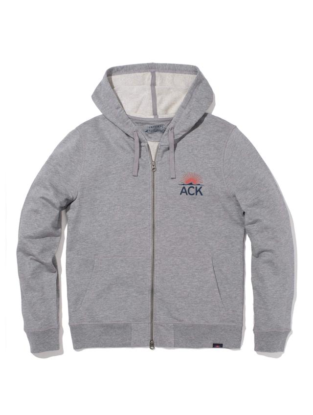 Nantucket Zip Hoodie - Grey Heather Male Product Image