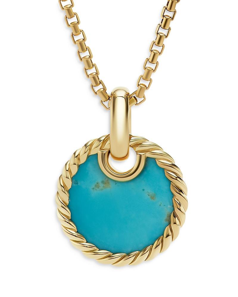 Womens DY Elements Disc Pendant In 18K Yellow Gold Product Image