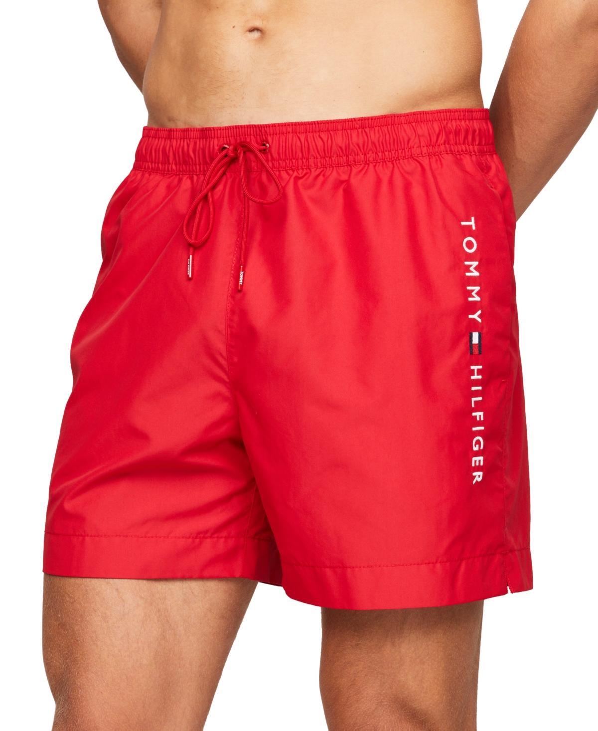 Tommy Hilfiger Mens Drawstring Logo 7 Swim Trunks Product Image