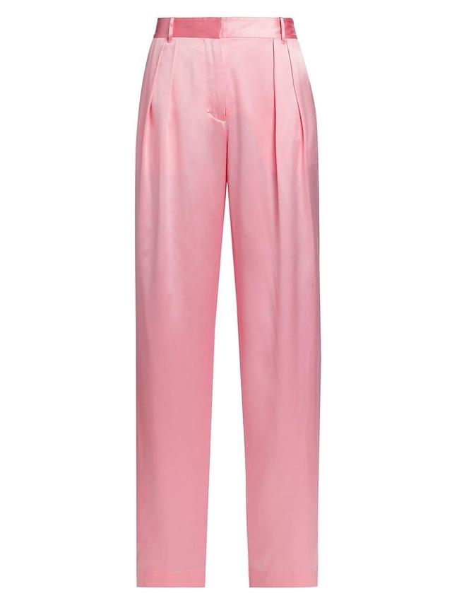 Womens Emberlynn Silk Charmeuse Pants Product Image