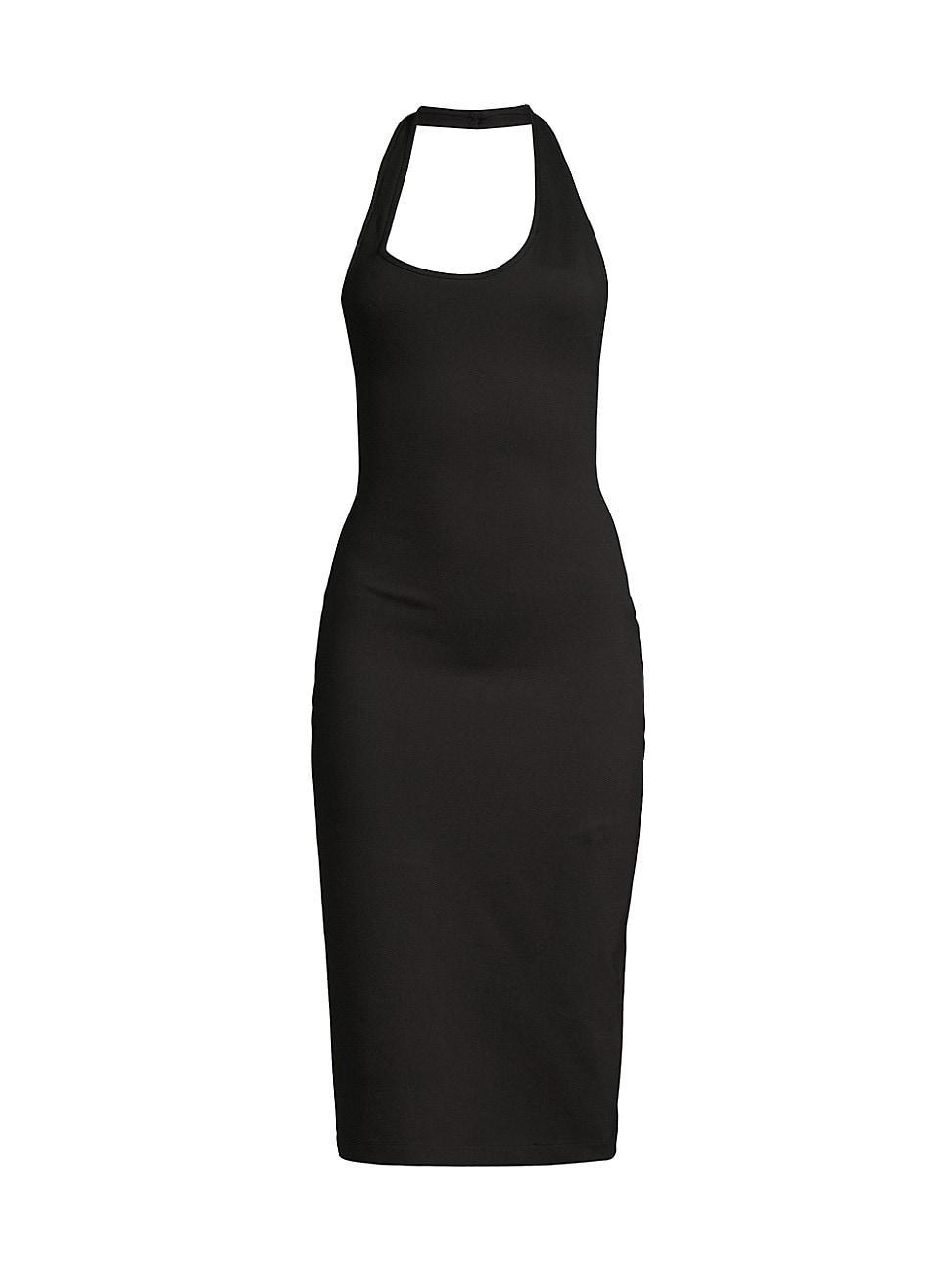 Womens Halterneck Midi-Dress Product Image