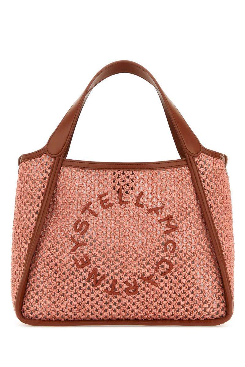 Logo Embroidered Tote Bag In Multicolor Product Image