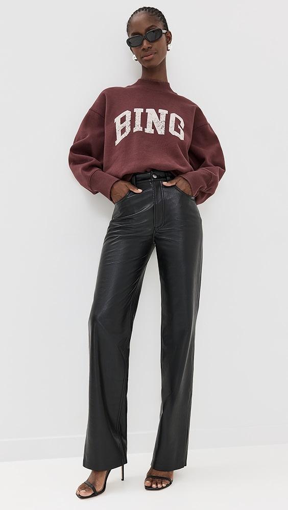 ANINE BING Roy Recycled Leather Pants | Shopbop Product Image