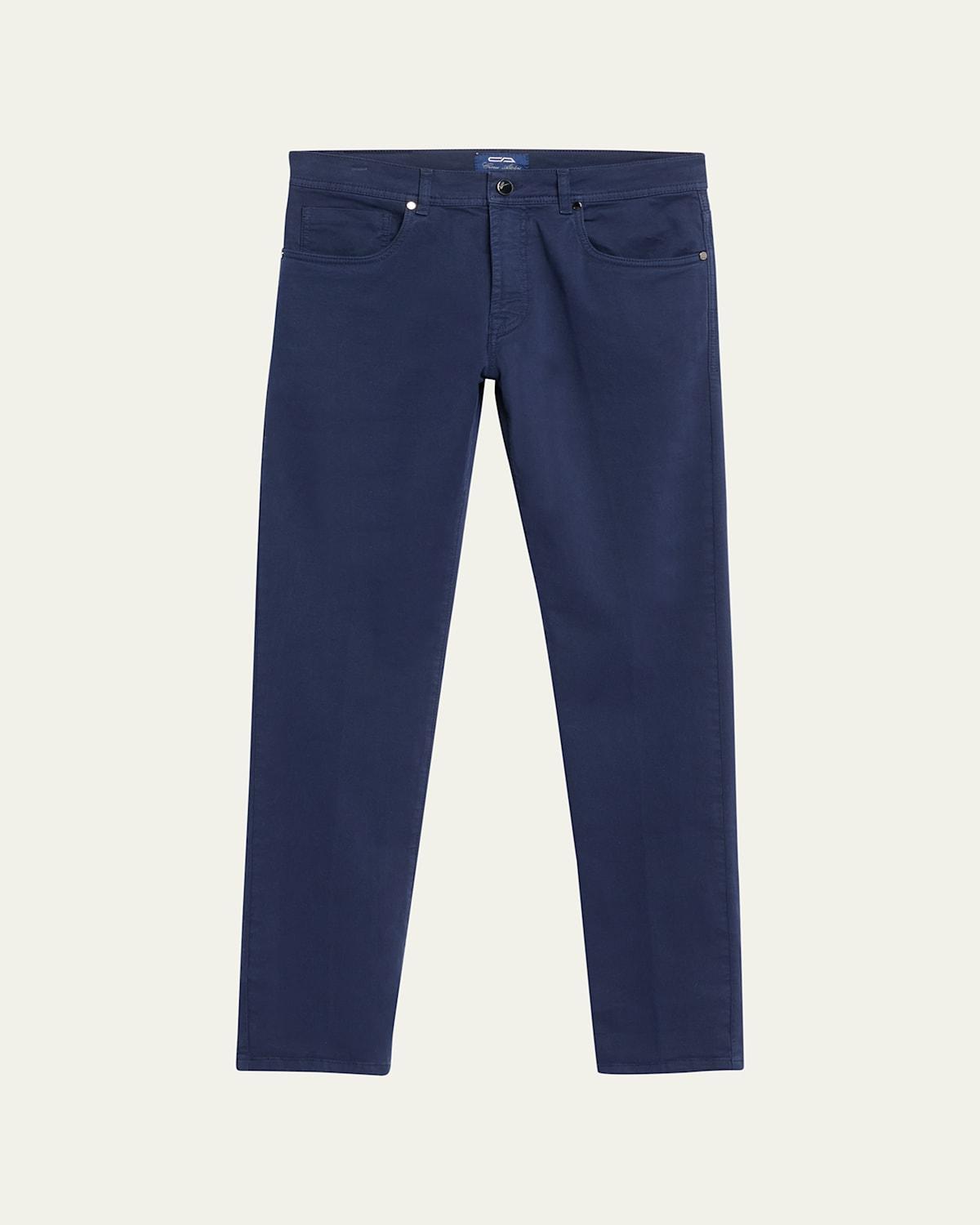 Mens Cotton-Stretch Slim 5-Pocket Pants Product Image