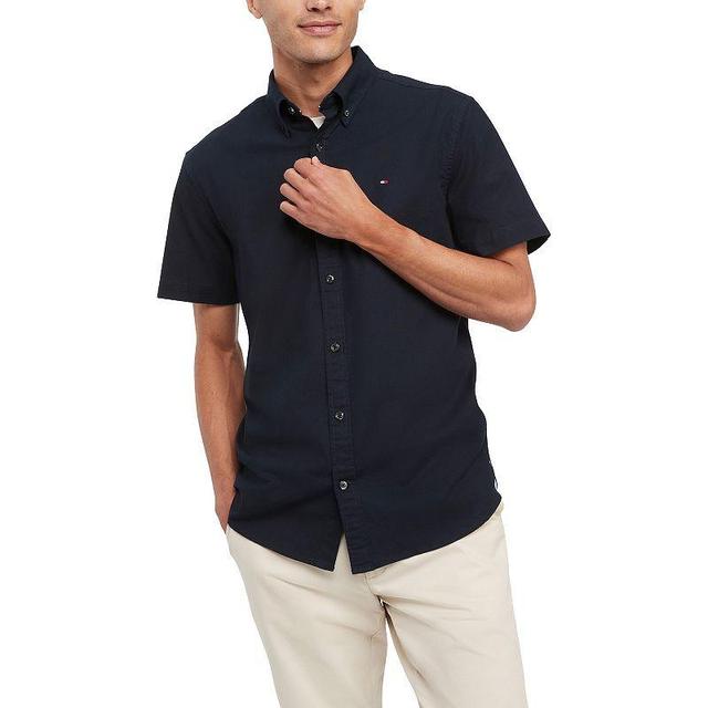 Mens Tommy Hilfiger Short Sleeve Original Stretch Oxford Shirt Product Image