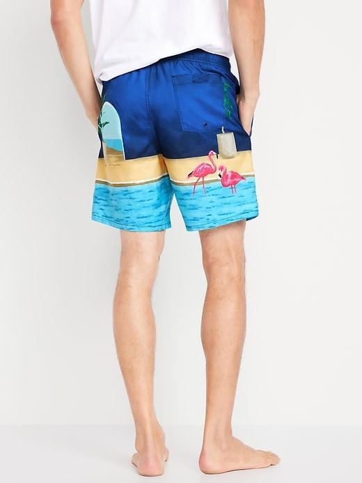 Printed Swim Trunks -- 7-inch inseam Product Image