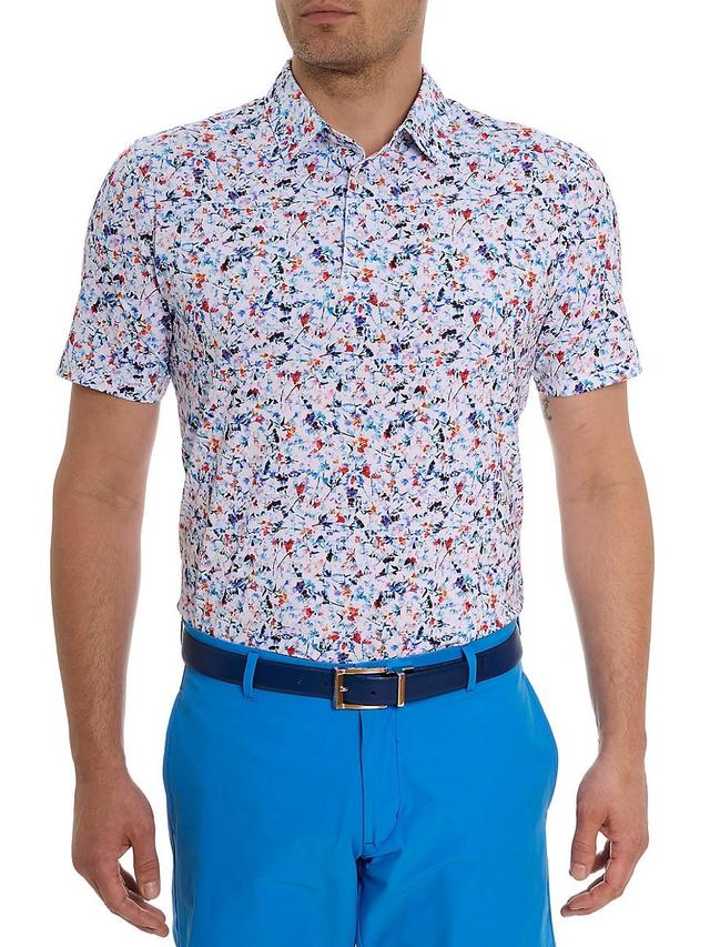 Mens Lucca Floral Polo Shirt Product Image