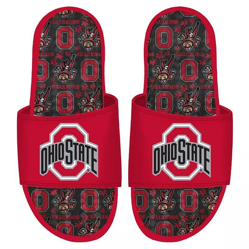 ISlide Ohio State Buckeyes Team Pattern Gel Slide Sandals, Mens Product Image