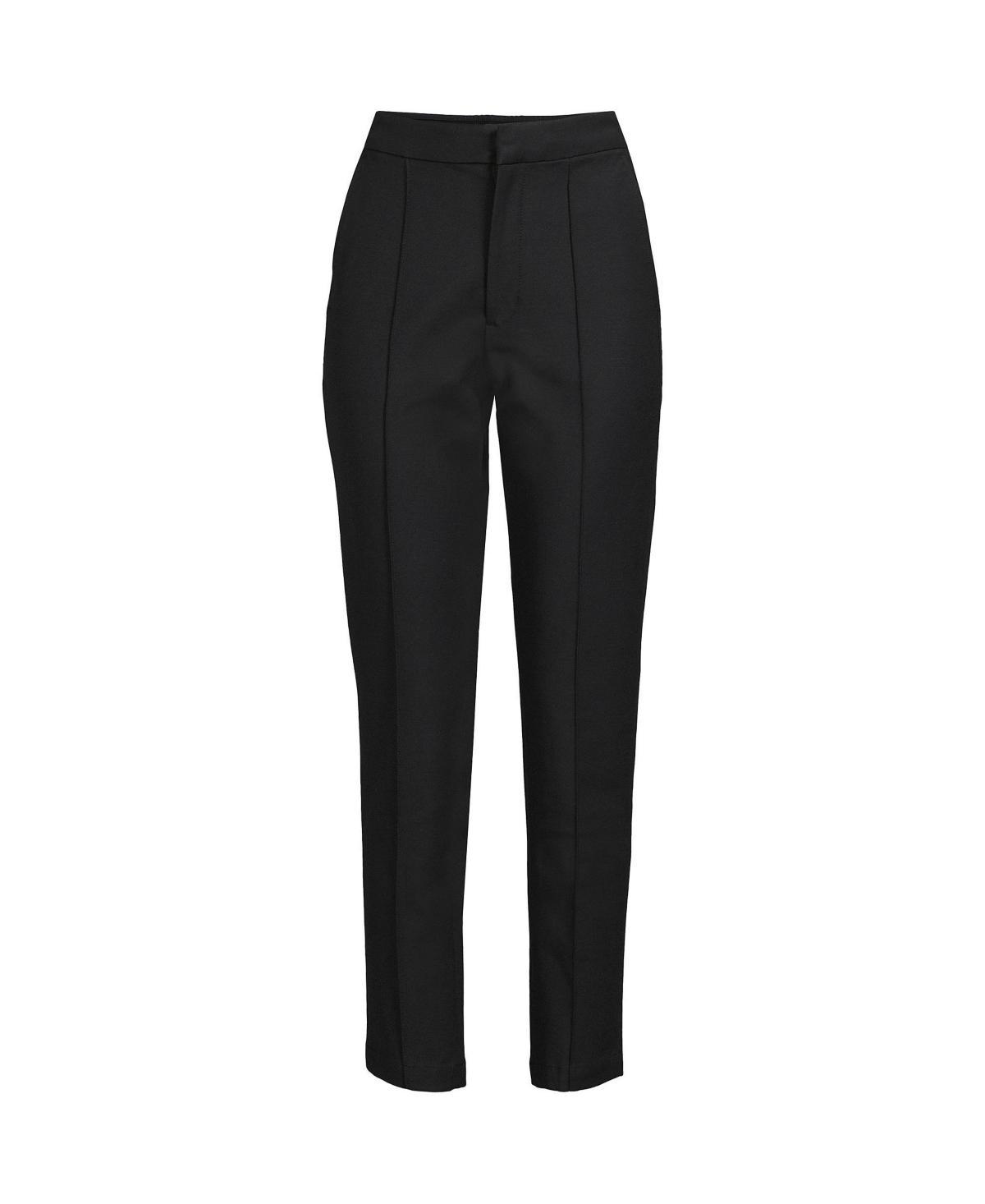 Lands End Womens High Rise Bi Stretch Pintuck Pencil Ankle Pants Product Image