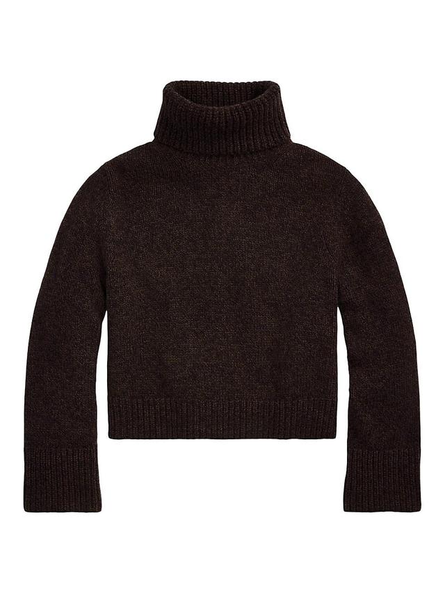 Womens Wool-Cashmere Turtleneck Sweater Product Image