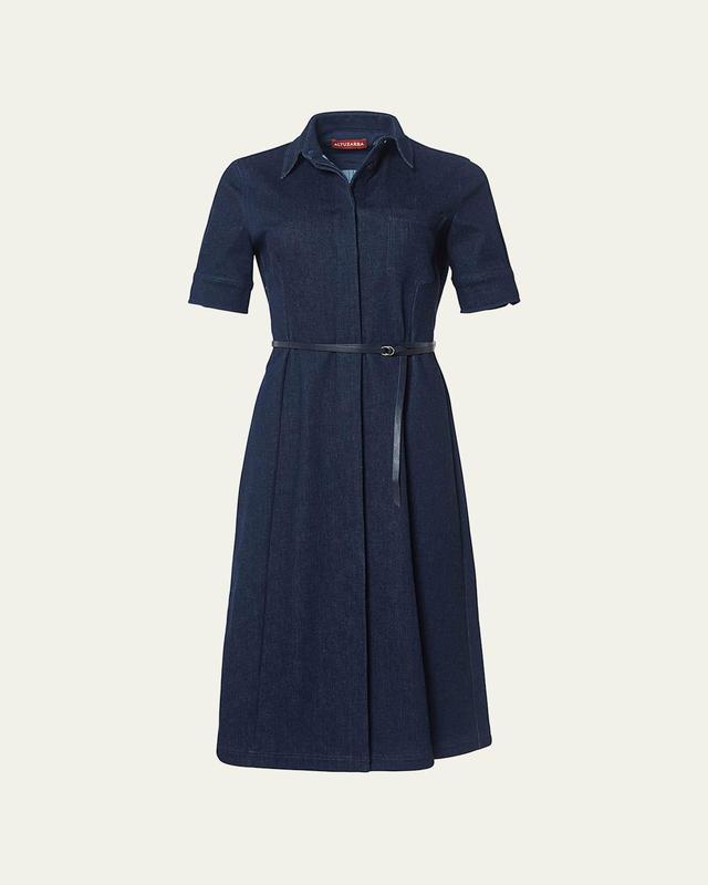 Womens Kieran Denim Midi-Shirtdress Product Image