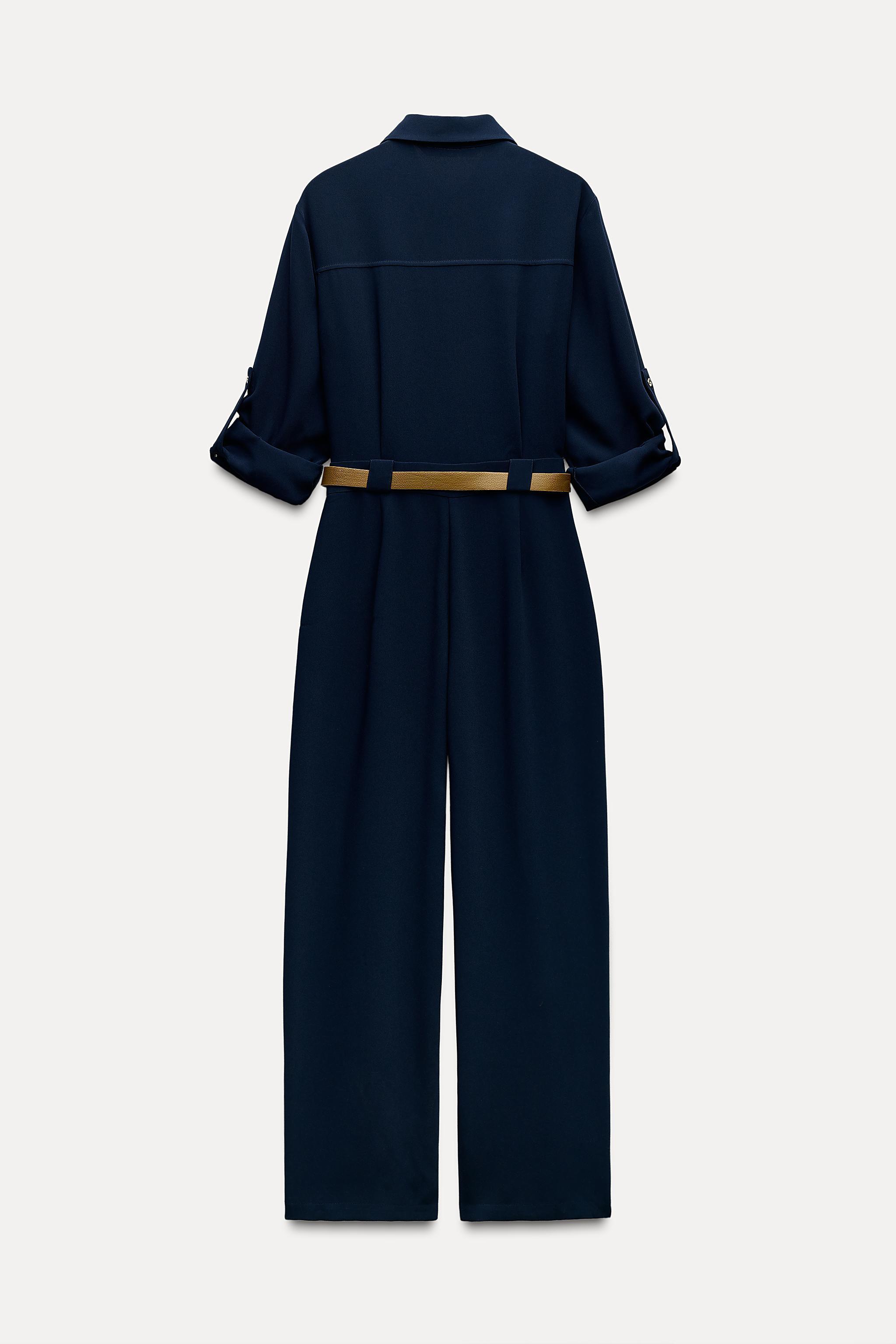 LONG BELTED JUMPSUIT Product Image