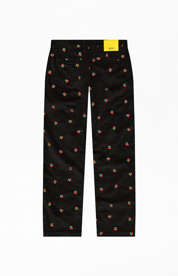 WeSC America Inc Men's Embroidered Relaxed Fit Corduroy Pants Product Image