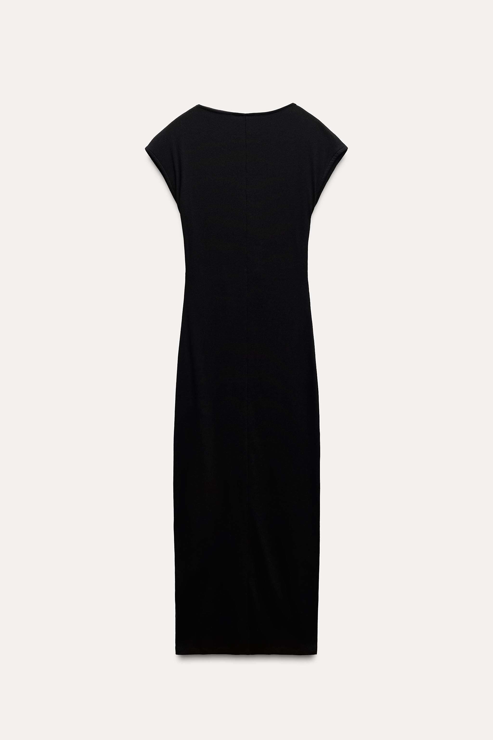 DRAPED MIDI DRESS Product Image