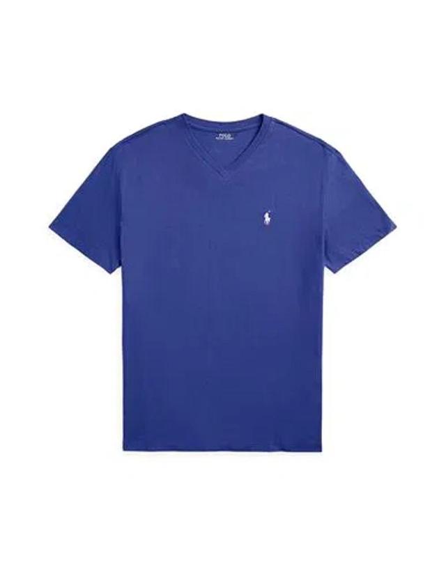 POLO RALPH LAUREN Man T-shirt Blue Size L Cotton Product Image