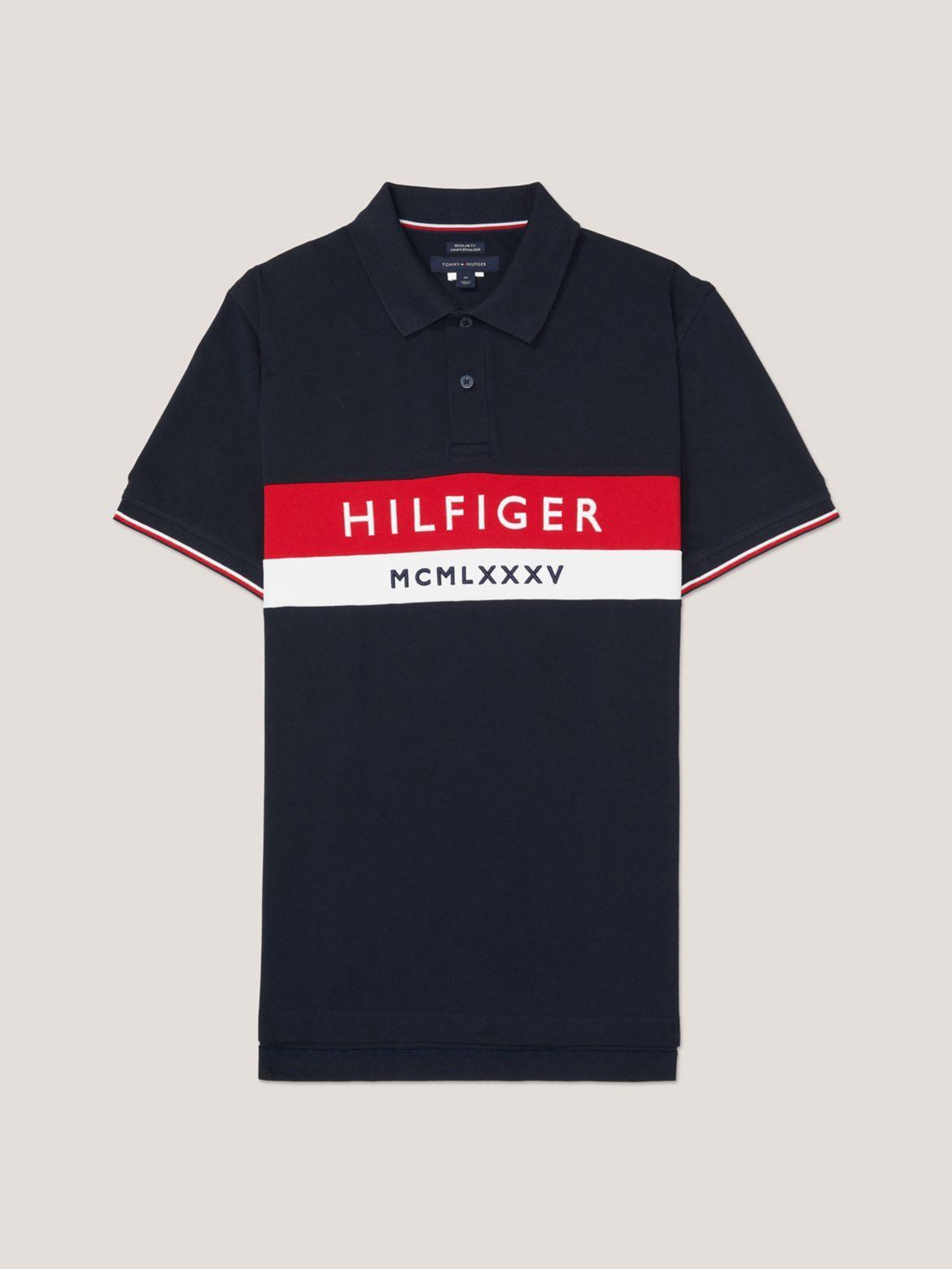 Tommy Hilfiger Men's Regular Fit Colorblock Polo Product Image