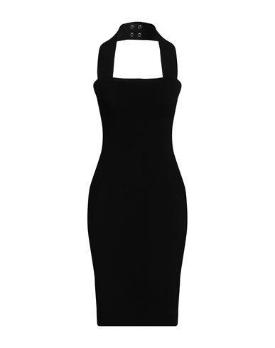 BALMAIN Woman Midi Dress Black Size 8 Viscose, Polyester Product Image