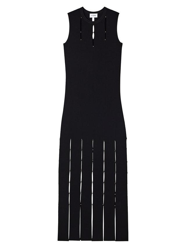 St. John Evening Car Wash Sleeveless Jersey Sweater Dress Product Image