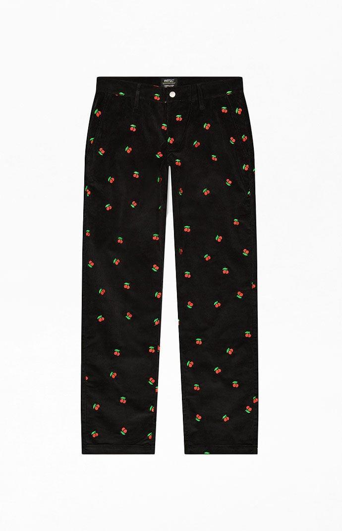 WeSC America Inc Men's Embroidered Relaxed Fit Corduroy Pants Product Image