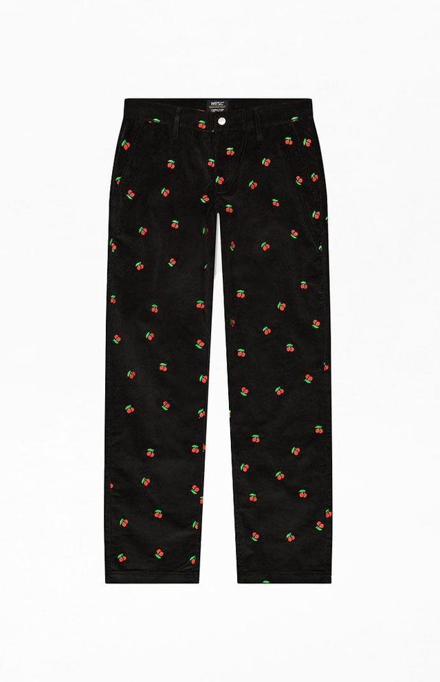 WeSC America Inc Men's Embroidered Relaxed Fit Corduroy Pants Product Image