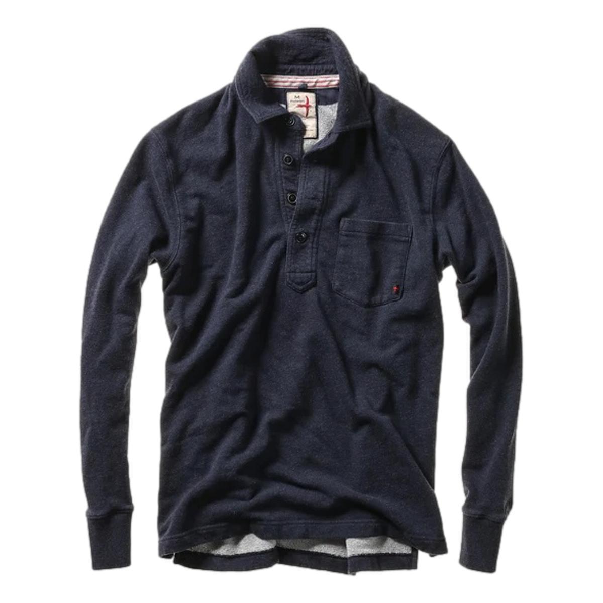 Frenchloop Polo Navy Hthr Product Image