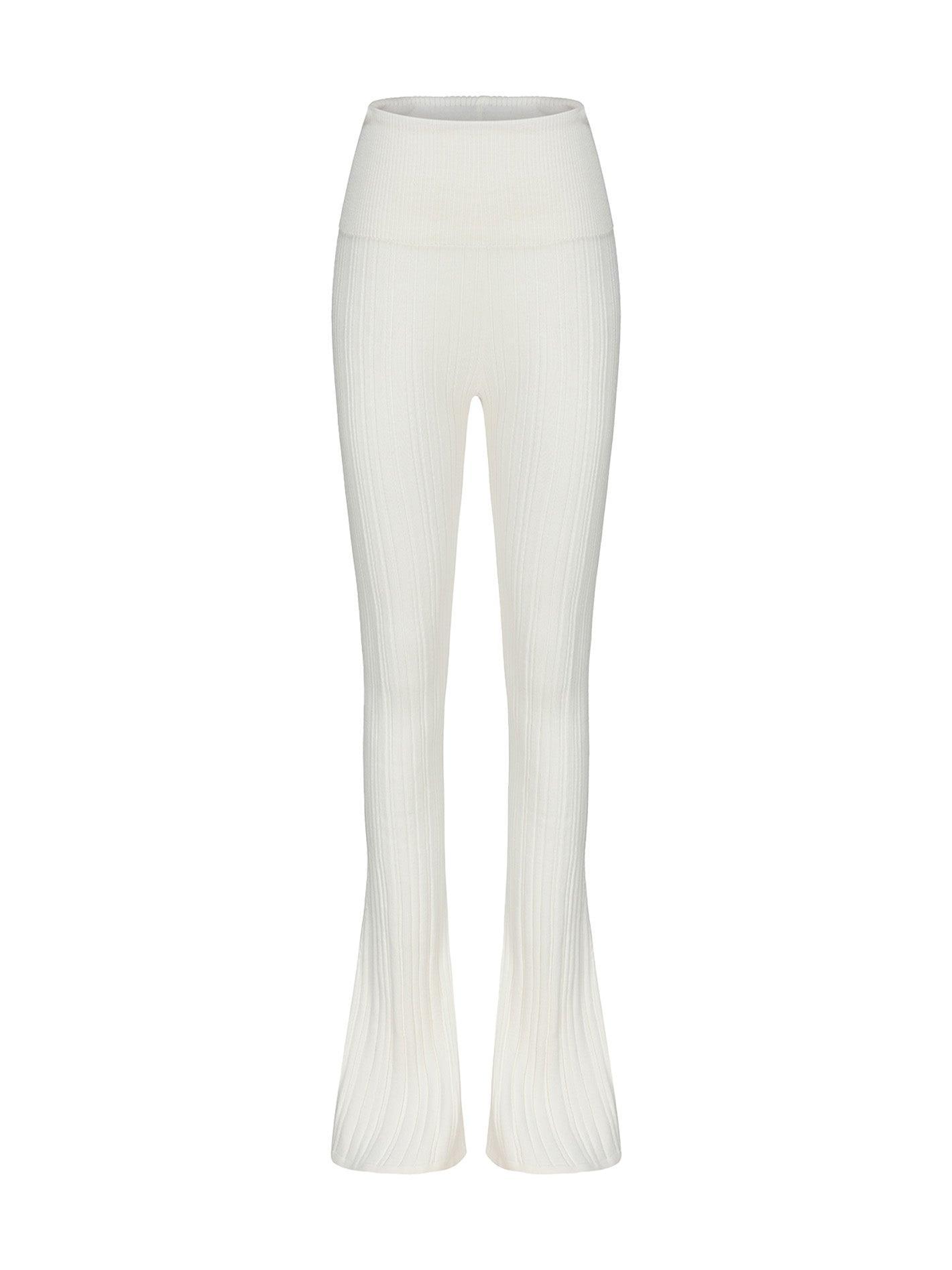 Janelle Knit Pants (White) Product Image