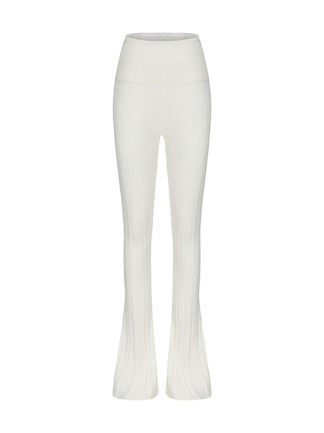 Janelle Knit Pants (White) Product Image