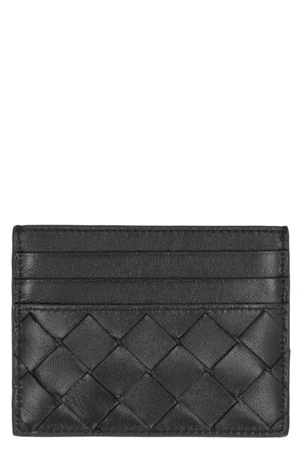 BOTTEGA VENETA Intrecciato Card Case In Black Product Image