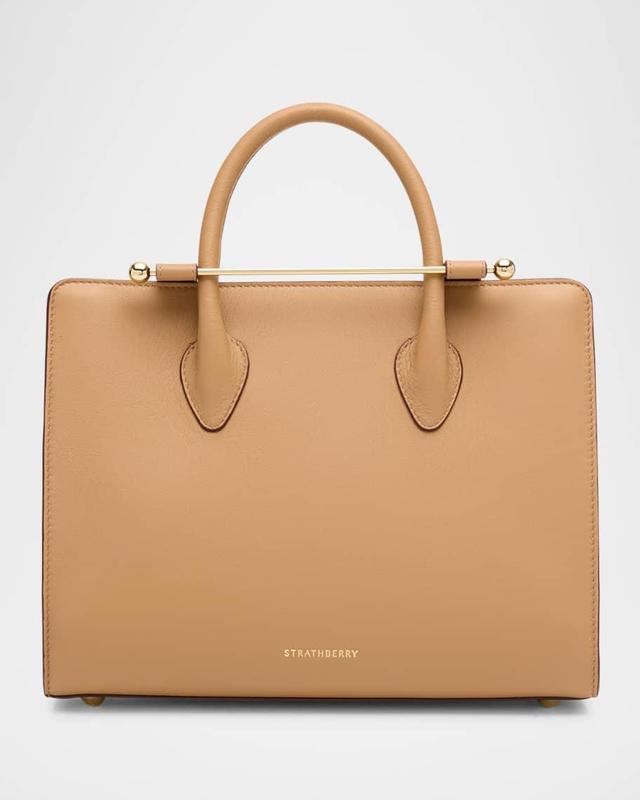 Midi Leather Tote Bag Product Image