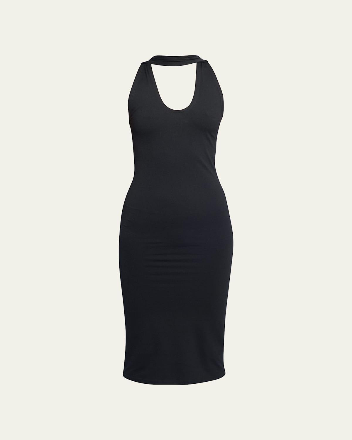 Knit Midi Halter Dress Product Image