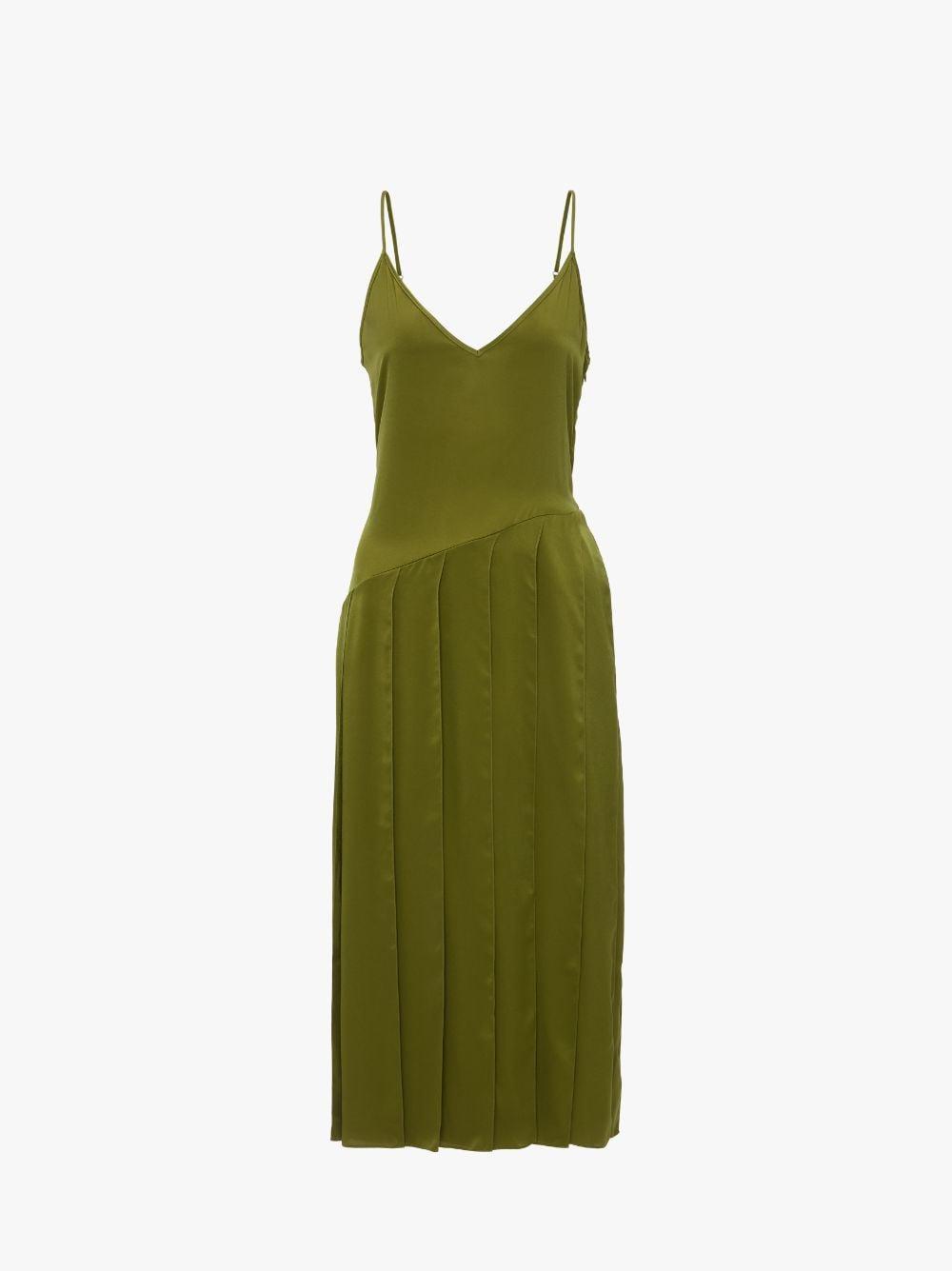 RIBBON PANEL DRESS in green | JW Anderson US  Product Image